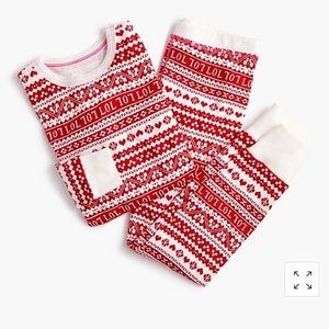 J. Crew kids pajama fair isle holiday/ Christmas